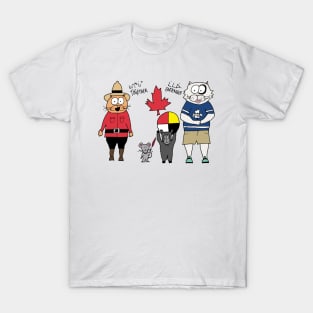 Happy Kitten Canada Day! T-Shirt